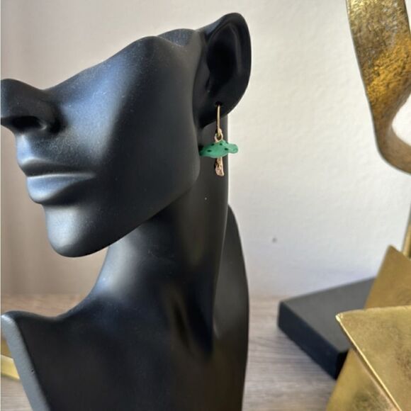 Bohemian mushroom earrings A497 - Picture 4 of 4